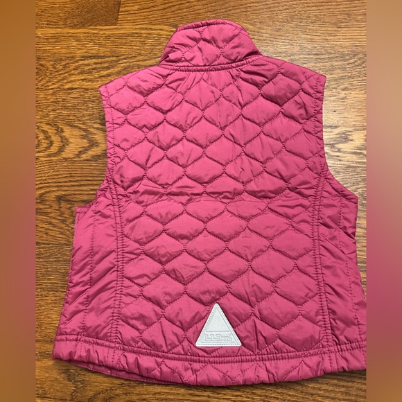 L.L. Bean Raspberry Quilted Vest - Picture 2 of 4